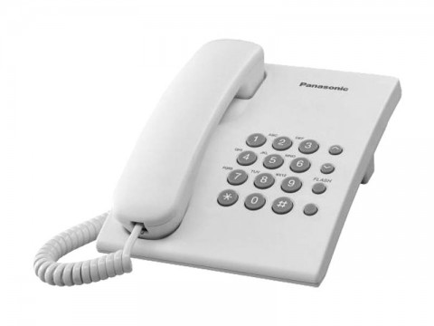 Telefonas laidinis Panasonic KX-TS500 baltas (white) 